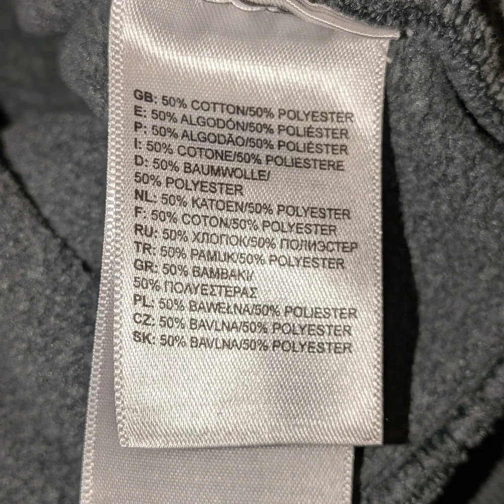 The North Face Mens Gray Graphic Logo Pullover Hoodie Medium Regular Fit